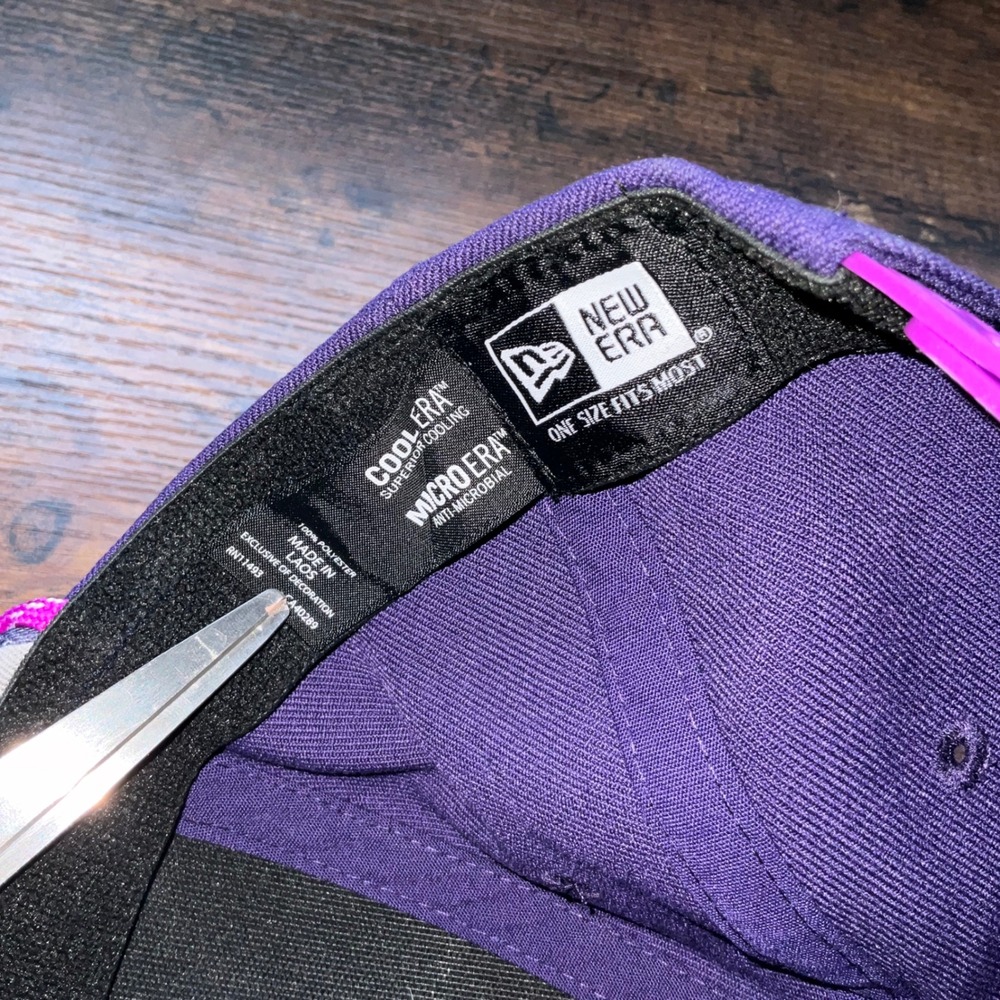New Era Minnesota Timberwolves Hat Purple Pink NBA Snapback Cap OSFM - Picture 6 of 6